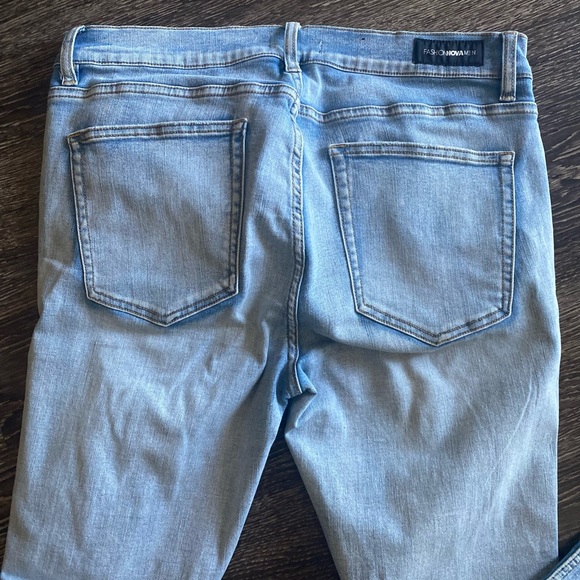 Mens Slim Washed Stretch Denim - Picture 4 of 9